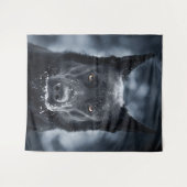 Tenture Black German Shepherd (Devant (Horizontal))