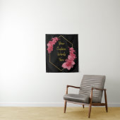 Tenture Black Gold Anniversaire de la fête Photo Booth fon (En situation)