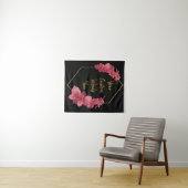 Tenture Black Gold Anniversaire de la fête Photo Booth fon (En situation (horizontale))