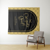 Tenture Black Gold Bows Congrats Grad Photo fond (En situation (horizontale))