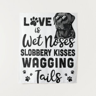 Tenture Black Labrador Retriever Love My Dog Citations