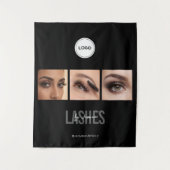 Tenture Black Lashes Studio Photo Collage Salon profession (Devant)