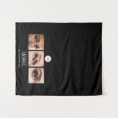 Tenture Black Lashes Studio Photo Collage Salon profession (Devant (Horizontal))