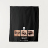Tenture Black Lashes Studio Photo Collage Salon profession (Devant)