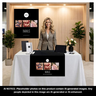 Tenture Black Nails Studio Photo Collage Salon professionn