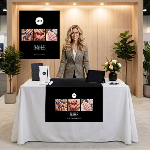 Tenture Black Nails Studio Photo Collage Salon professionn