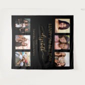 Tenture Black or photo collage amis fête d'anniversaire (Devant (Horizontal))