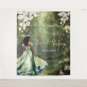 Tenture Black Princess et robe verte de la fée grenouille (Devant)