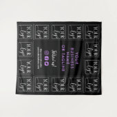 Tenture Black Purple Your Logo & Social Media (Devant (Horizontal))