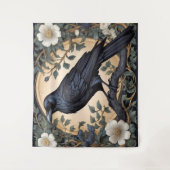 Tenture Black Raven William Morris inspiré (Devant)