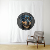 Tenture Black Rottweiler (En situation)