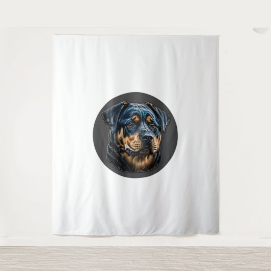 Tenture Black Rottweiler (Devant)