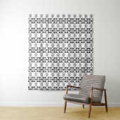 Tenture Black & White Tribal Geometric  (En situation)