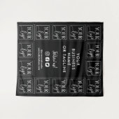 Tenture Black Your Logo & Social Media Backdrop (Noire vot (Devant (Horizontal))