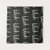 Tenture Blah bla motif sans couture.  (Devant (Horizontal))
