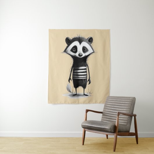 Tenture Blaireau dachs (En situation)