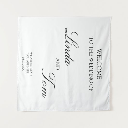 Tenture Blanc d'élégance (Devant (Horizontal))