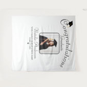 Tenture Blancs et Noirs Diplômés Photo fond (Devant (Horizontal))