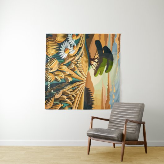 Tenture Blé à la broche (En situation (horizontale))