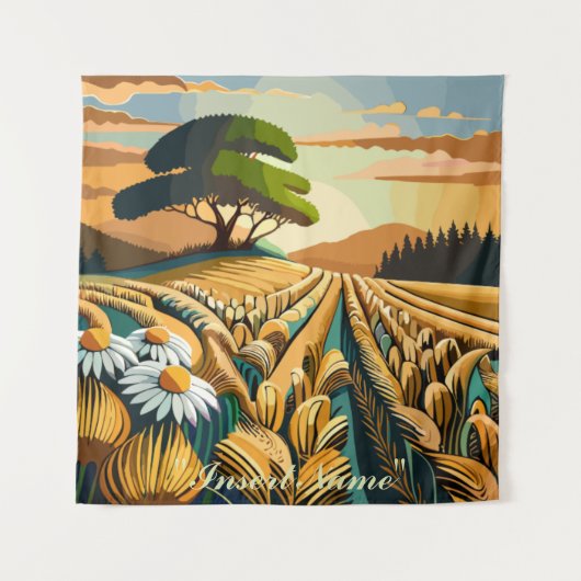 Tenture Blé à la broche (Devant)