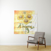 Tenture Blessé tournesol (En situation)