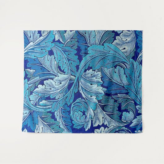 Tenture Bleu Acanthus (Devant (Horizontal))