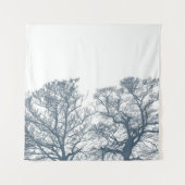Tenture Bleu Arbres du fond Boho tropical (Devant)