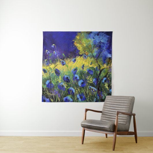 Tenture Bleu automne, Art (En situation)