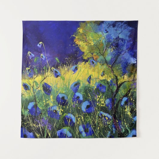 Tenture Bleu automne, Art (Devant)