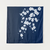 Tenture Bleu Blanc Cerisier (Devant (Horizontal))