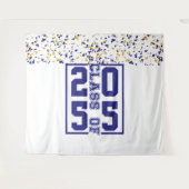 Tenture Bleu Blanc Gold Classe de Typographie (Devant (Horizontal))