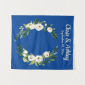 Tenture Bleu bleu rustique Parcoure Mariage arrière-plan (Devant (Horizontal))