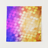 Tenture Bleu clair, motif jaune avec sphères. Brouillé b (Devant (Horizontal))