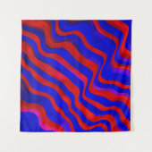 Tenture Bleu clair, texture rouge avec lignes cirées. Dégr (Devant (Horizontal))