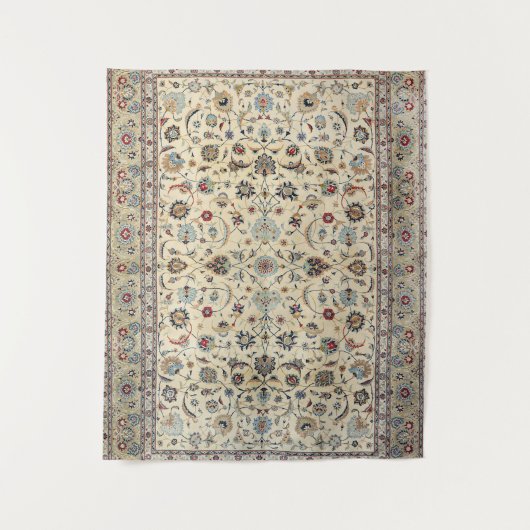 Tenture Bleu de bébé Dusty Kashan  (Devant)