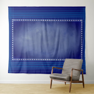 Tenture Bleu Écossais