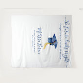 Tenture Bleu élégant Fond photo pour le stand Photo (Devant (Horizontal))