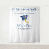 Tenture Bleu élégant Fond photo pour le stand Photo (Devant)