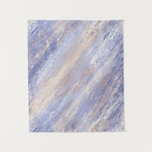 Tenture Bleu et beige Abstrait et embrouillé (Devant)