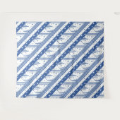 Tenture bleu et blanc Abstrait (Devant (Horizontal))