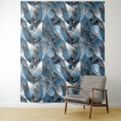 Tenture Bleu et gris. Résumé. (En situation)