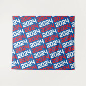 Tenture Bleu et rouge arrière-plan de graduation (Devant (Horizontal))