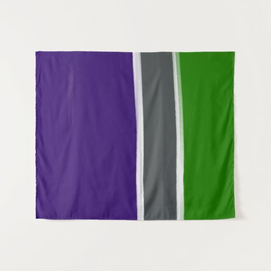 Tenture Bleu et vert, bloc de couleurs (Devant (Horizontal))