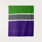 Tenture Bleu et vert, bloc de couleurs (Devant)