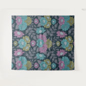 Tenture Bleu foncé, vert et violet (Devant (Horizontal))