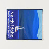 Tenture Bleu nord de l'Idaho (Devant (Horizontal))