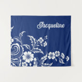 Tenture Bleu Porcelaine (Devant (Horizontal))