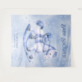 Tenture Bleu Rocking Horse fond (Devant (Horizontal))