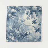 Tenture Bleu romantique vintage (Devant (Horizontal))