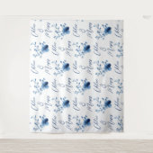 Tenture Bleu sur Bleu, Fleur en fleurs (Devant)